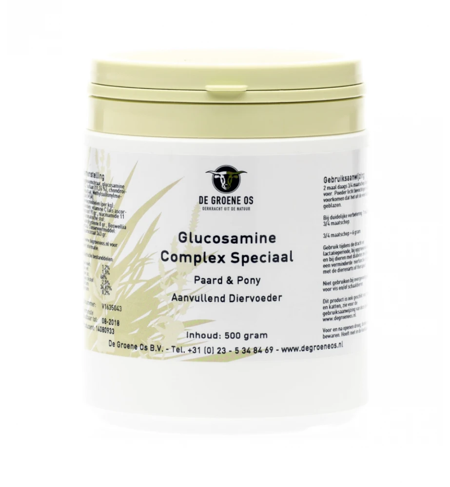 De Groene Os Glucosamine Complex Speciaal - 500 Gram 1 De Groene Os Glucosamine Complex Speciaal - 500 Gram