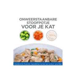 Hill's Science Plan Healthy Cuisine Kitten Stoofpotje Kip & Zeevis - 4 X 12 X 80 Gram -Huisdierproducten hill s science plan healthy cuisine kitten stoofpotje kip zeevis 4 x 12 x 80 gram 2