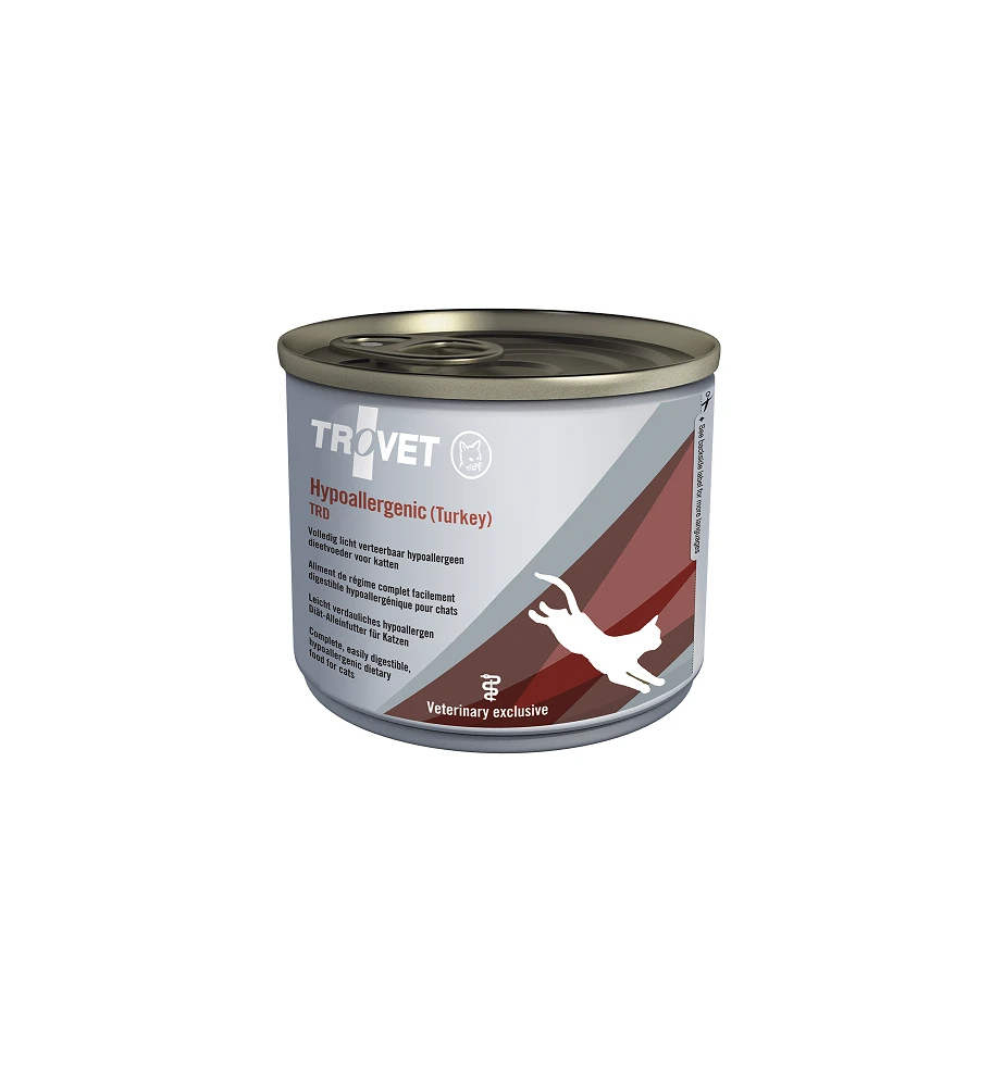 Trovet Hypoallergenic (Turkey) TRD Blik - 6 X 200 Gram 1 Trovet Hypoallergenic (Turkey) TRD Blik - 6 X 200 Gram